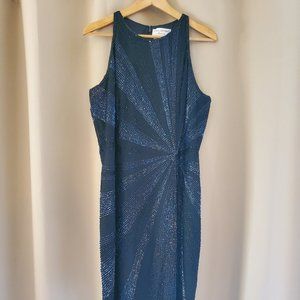 Adrianna Papell Boutique Gorgeous Little Black Dress w/Graphical Beading